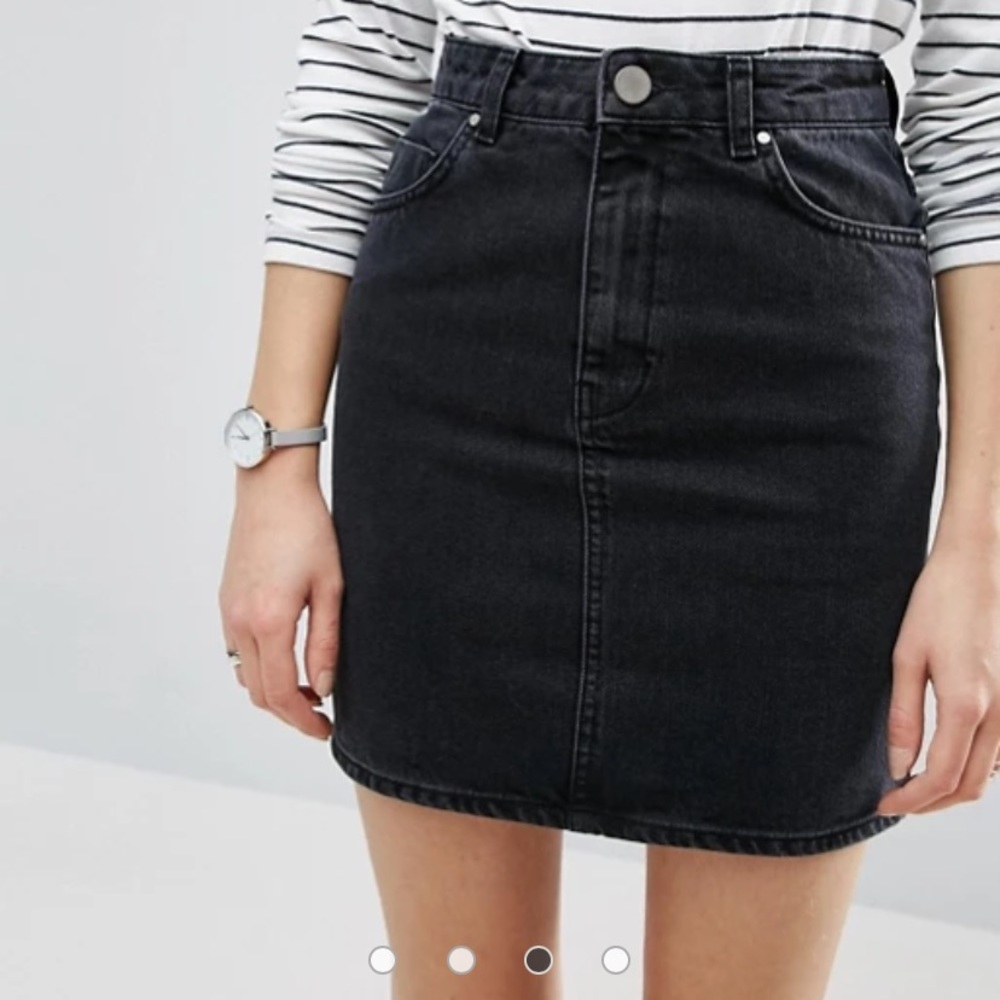 ASOS denim high waisted skirt